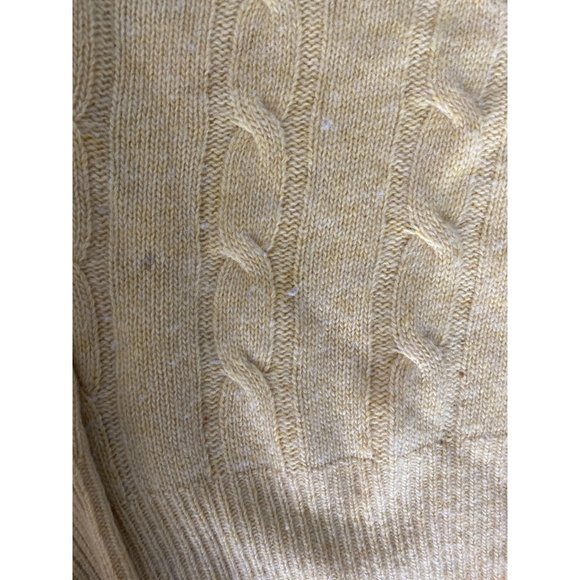 Dooney & Bourke Small Italy cashmere wool sweater yellow chamois - Picture 5 of 6